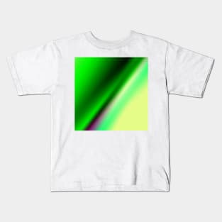 green blue yellow abstract texture art background Kids T-Shirt